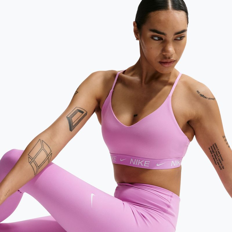 Бюстгальтер для тренувань Nike Dri-Fit Indy Light Support light magenta/light magenta/white 6