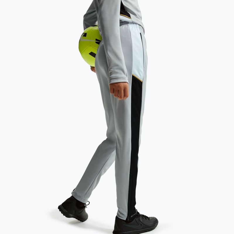 Дитячі штани Nike Academy Dri-Fit Jr light smoke grey/white/black/metallic gold 6