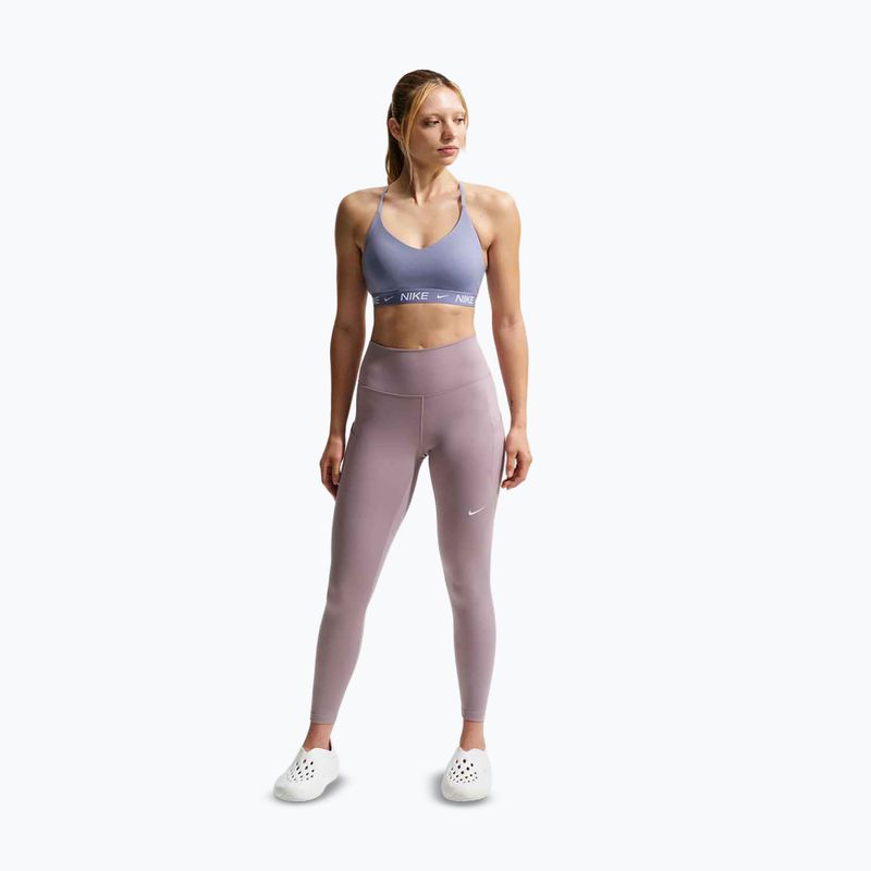 Бюстгальтер для тренувань Nike Dri-Fit Indy Light Support iron purple/iron purple/white 2