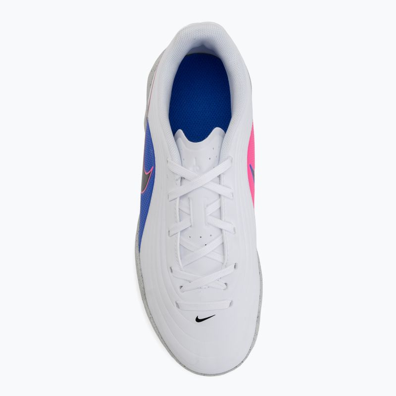Кросівки футбольні дитячі Nike Tiempo Maestro Club Jr IC white/racer blue/pink blast/black 5