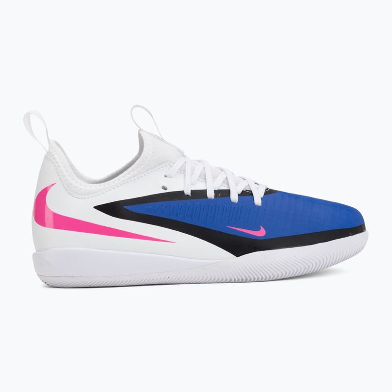 Кросівки футбольні дитячі Nike Jr. Phantom 6 Low Academy IN racer blue/white/pink blast 2