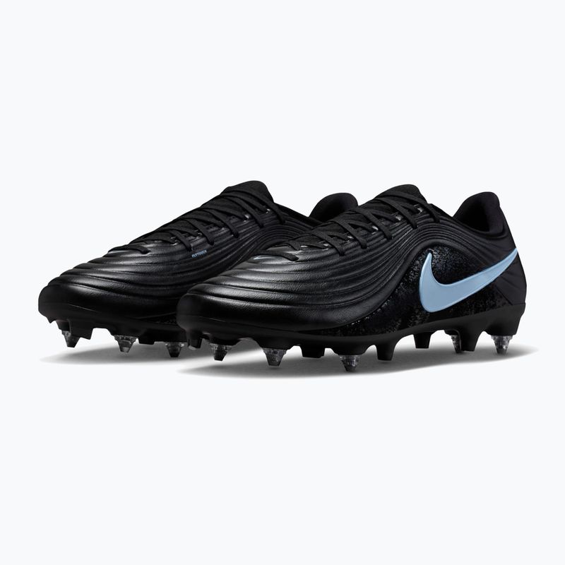 Кросівки футбольні чоловічі Nike Tiempo Maestro Acad SG-Pro AC black/ice blue 10