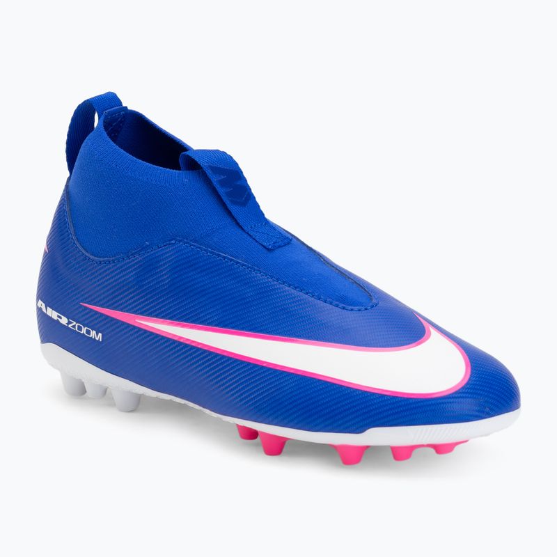 Кросівки футбольні дитячі Nike Mercurial Superfly 10 Academy AG racer blue/white
