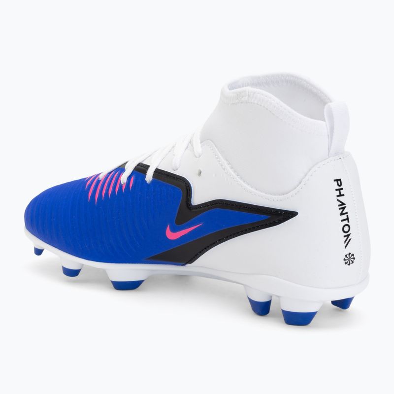Кросівки футбольні дитячі Nike Phantom 6 High Club FG/MG racer blue/white/pink blast 3