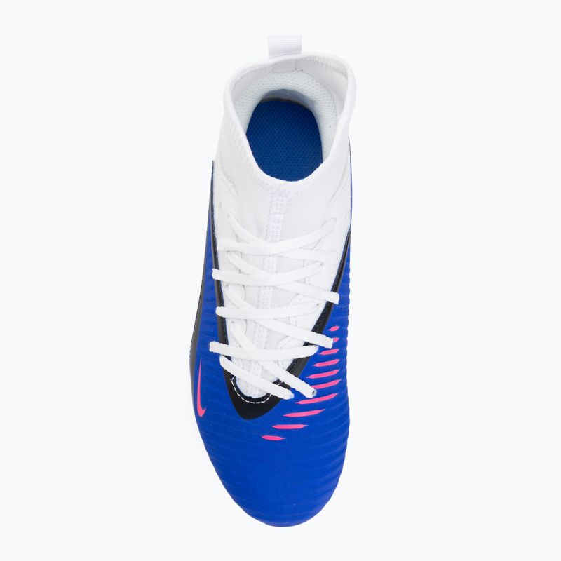Кросівки футбольні дитячі Nike Phantom 6 High Club FG/MG racer blue/white/pink blast 5