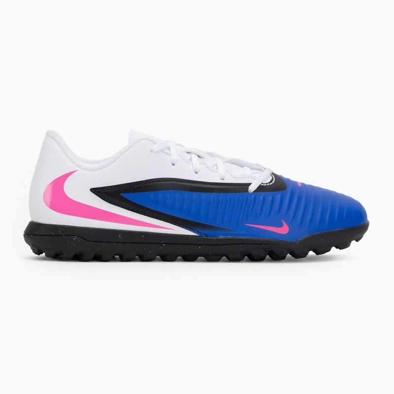 Кросівки футбольні чоловічі Nike Phantom 6 Low Club TF racer blue/white/pink blast 2