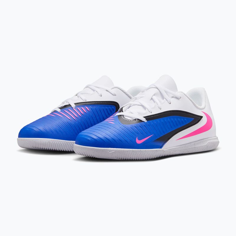 Дитячі футбольні бутси Nike Jr. Phantom 6 Low Club IN racer blue/white/pink blast 10