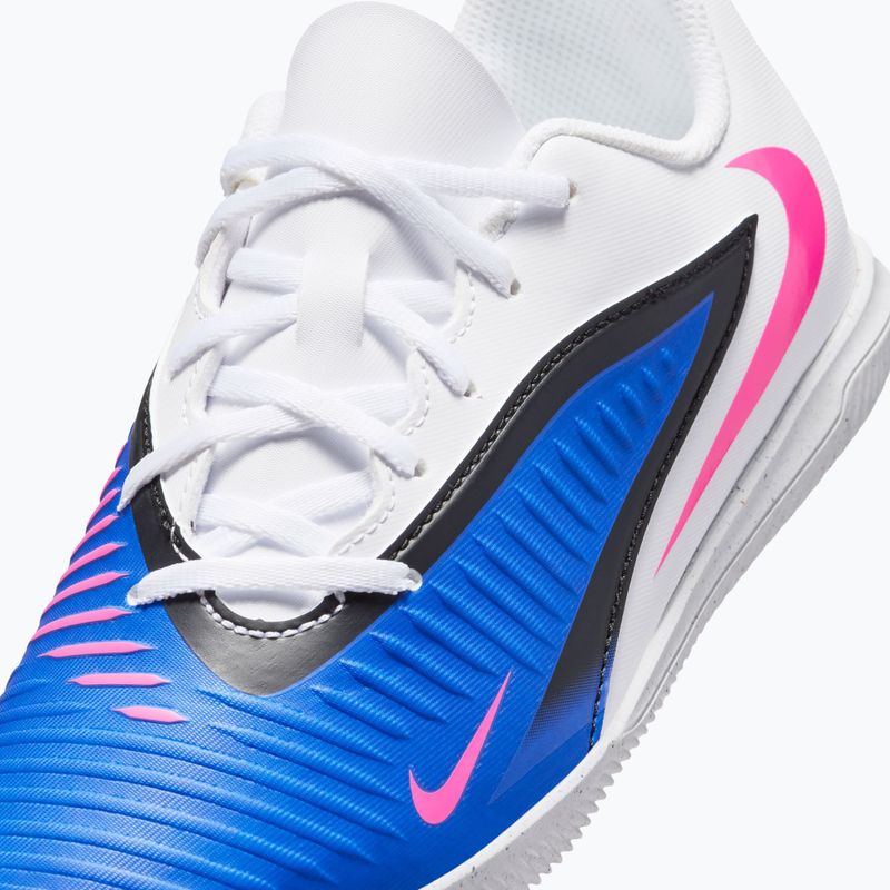 Кросівки футбольні дитячі Nike Jr. Phantom 6 Low Club IN racer blue/white/pink blast 9