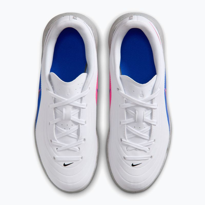 Кросівки футбольні дитячі Nike Tiempo Maestro Club Jr IC white/racer blue/pink blast/black 6