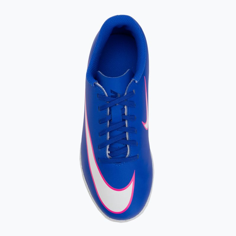 Кросівки футбольні дитячі Nike Mercurial Vapor 16 Club IC racer blue/white 5