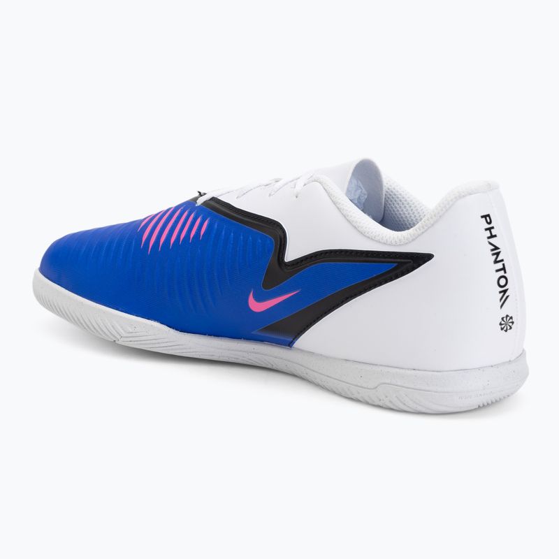 Кросівки футбольні чоловічі Nike Phantom 6 Low Club IC racer blue/white/pink blast 3