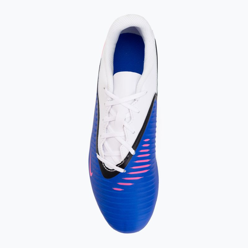 Кросівки футбольні чоловічі Nike Phantom 6 Low Club IC racer blue/white/pink blast 5