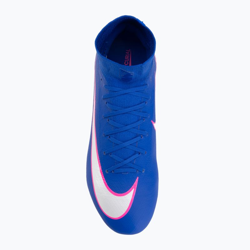 Кросівки футбольні чоловічі Nike Mercurial Superfly 10 Pro FG race blue/white 5