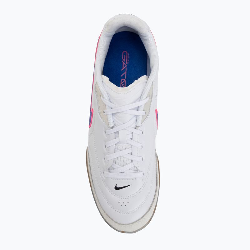 Кросівки футбольні чоловічі Nike Streetgato white/pink blast/racer blue 5