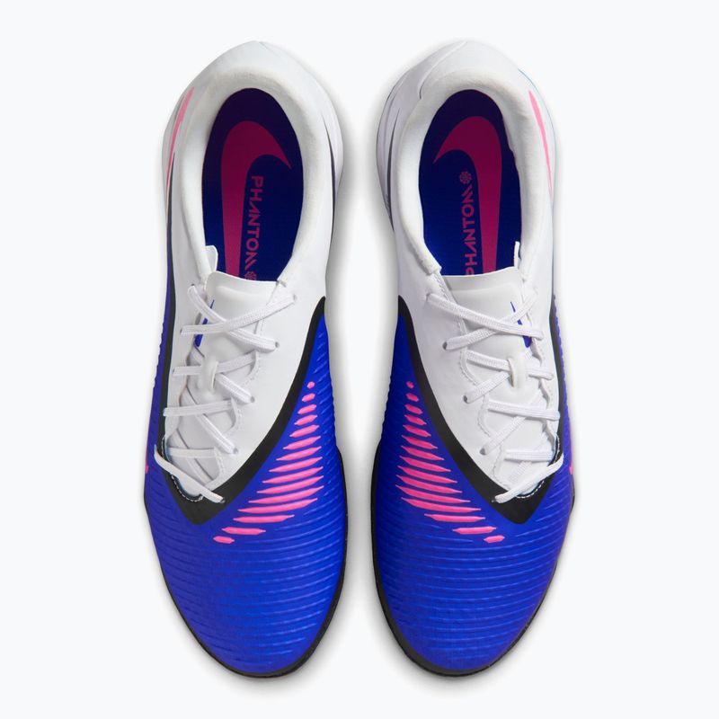 Кросівки футбольні чоловічі Nike Phantom 6 Low Academy TF racer blue/white/pink blast 8