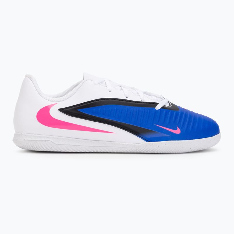 Кросівки футбольні дитячі Nike Jr. Phantom 6 Low Club IN racer blue/white/pink blast 2