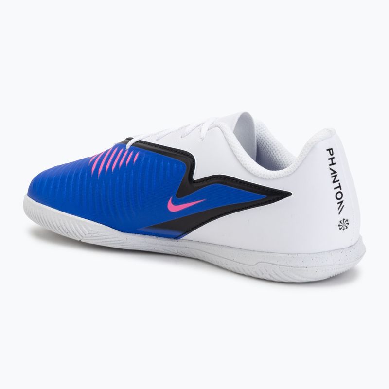 Кросівки футбольні дитячі Nike Jr. Phantom 6 Low Club IN racer blue/white/pink blast 3