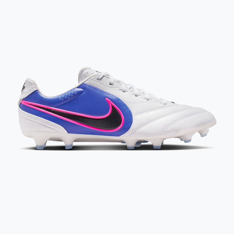 Кросівки футбольні чоловічі Nike Tiempo Ligera Pro FG white/racer blue/pink blast/black 8