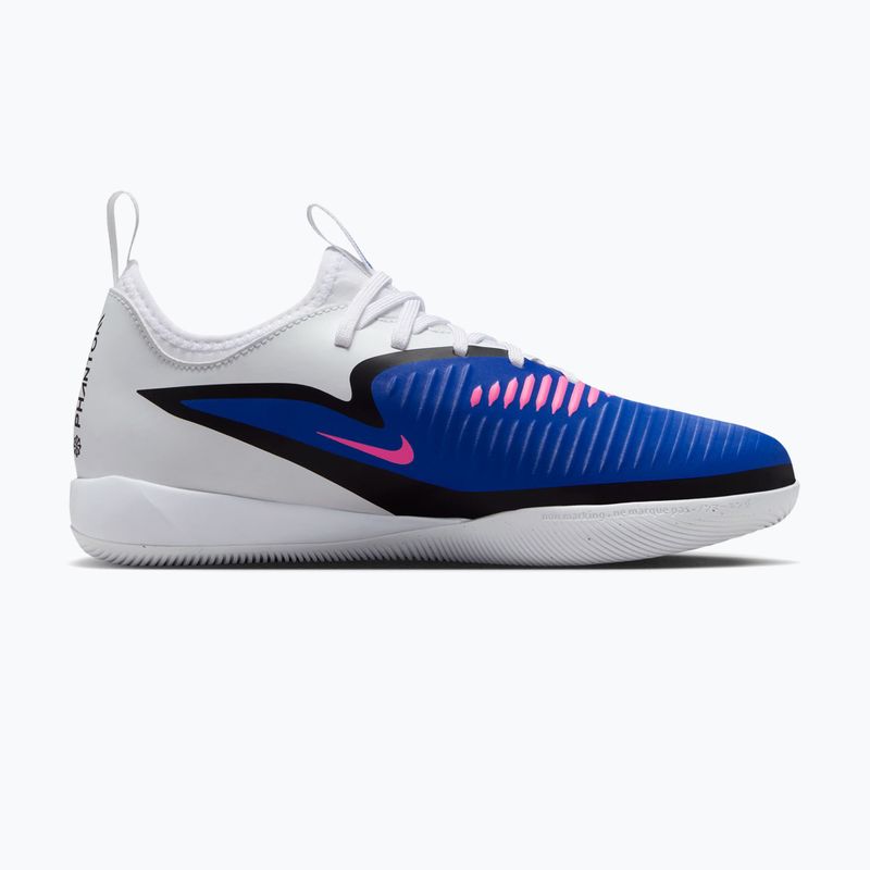 Кросівки футбольні дитячі Nike Jr. Phantom 6 Low Academy IN racer blue/white/pink blast 8