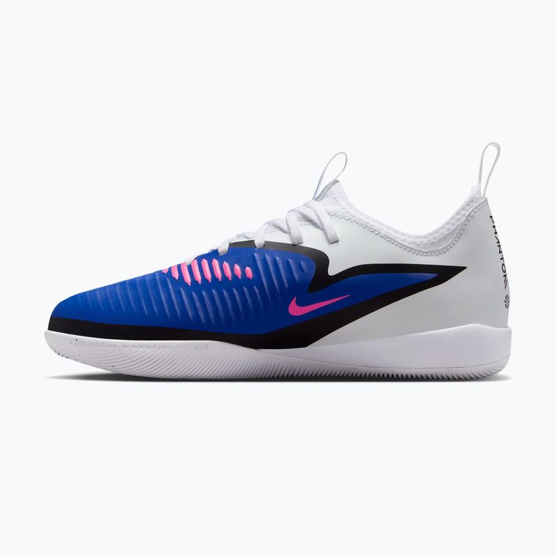 Кросівки футбольні дитячі Nike Jr. Phantom 6 Low Academy IN racer blue/white/pink blast 9