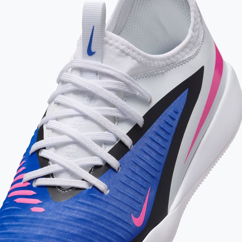 Кросівки футбольні дитячі Nike Jr. Phantom 6 Low Academy IN racer blue/white/pink blast 14