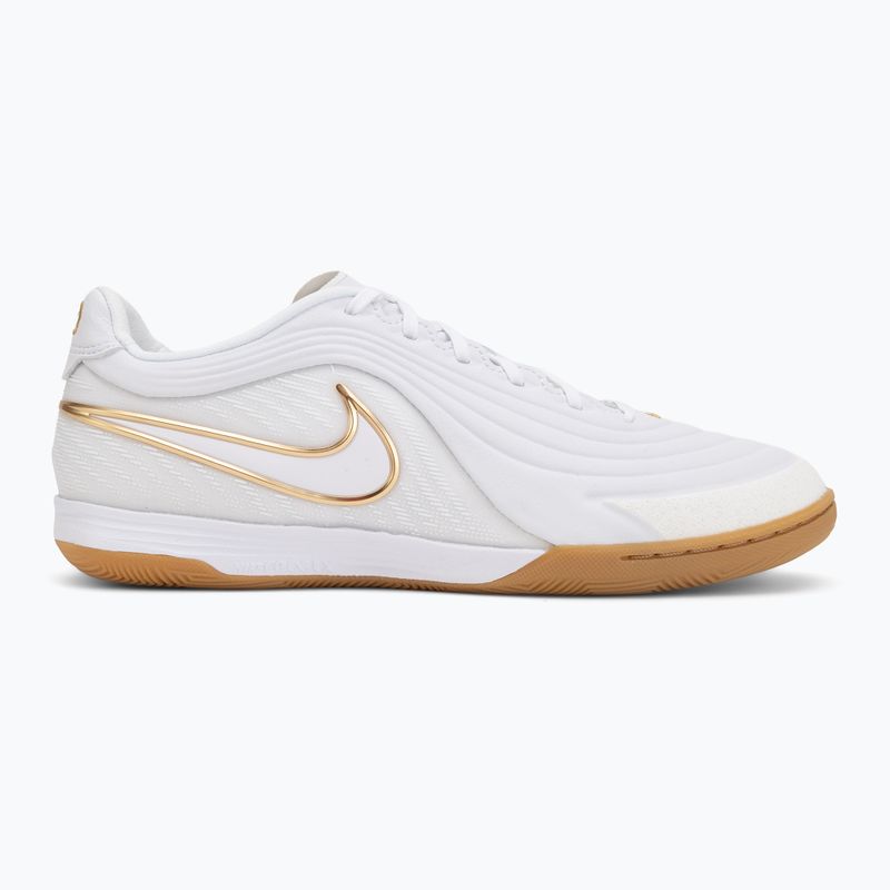 Кросівки футбольні чоловічі Nike Tiempo Reactgato IC white/metallic gold 2