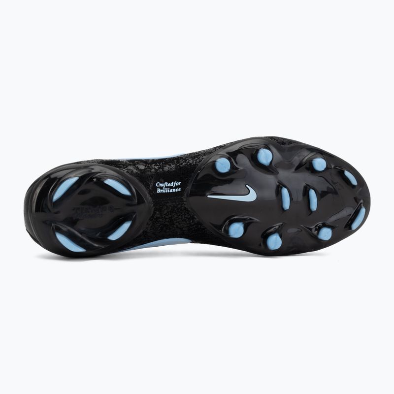 Кросівки футбольні чоловічі Nike Tiempo Maestro Elite FG black/ice blue 4