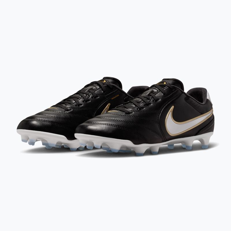 Кросівки футбольні чоловічі Nike Tiempo Ligera Pro FG black/white 10