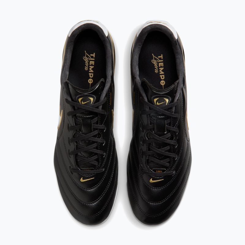 Кросівки футбольні чоловічі Nike Tiempo Ligera Pro FG black/white 13