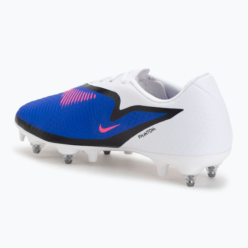 Кросівки футбольні чоловічі Nike Phantom 6 Low Academy SG racer blue/white/pink blast 3