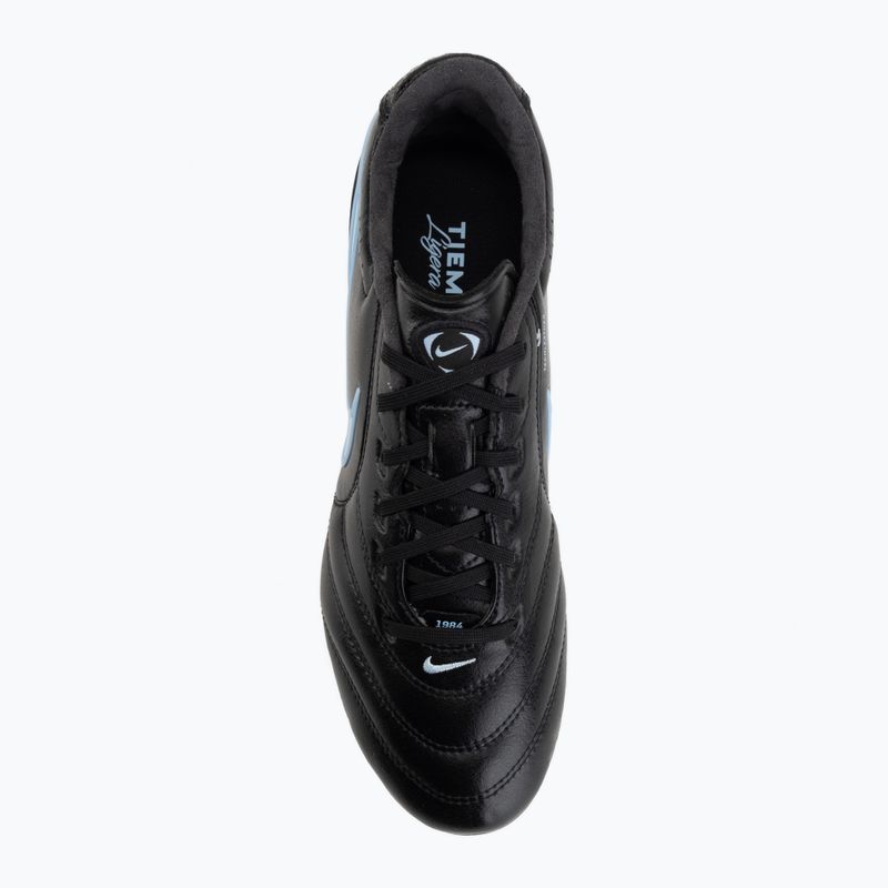 Кросівки футбольні чоловічі Nike Tiempo Ligera Pro FG black/ice blue/obsidian 5