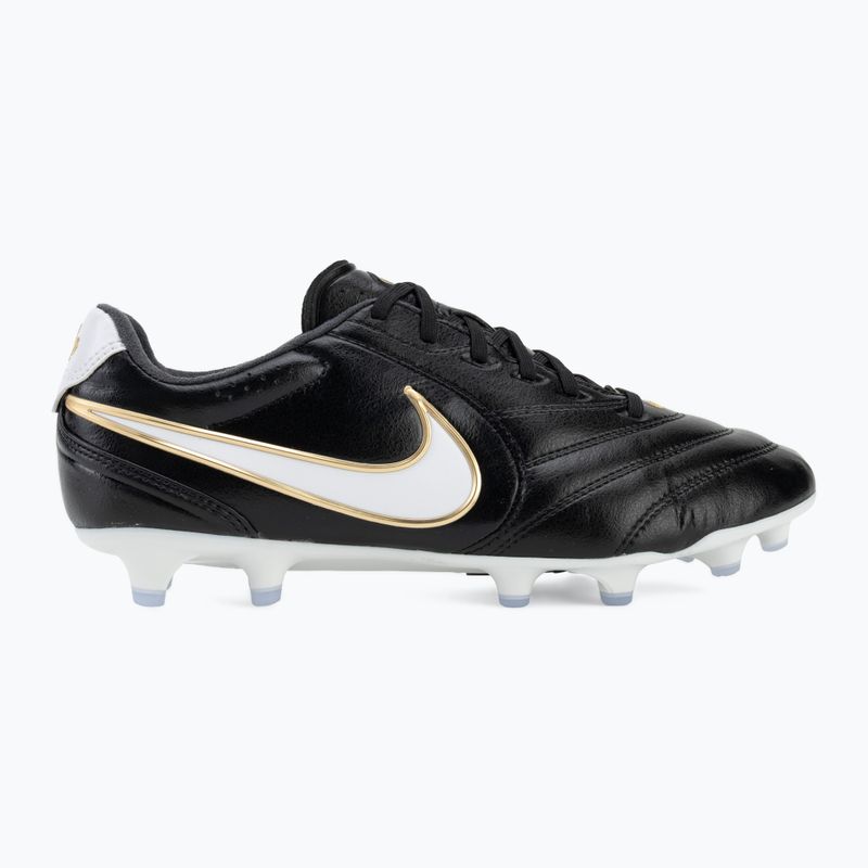 Кросівки футбольні чоловічі Nike Tiempo Ligera Pro FG black/white 2
