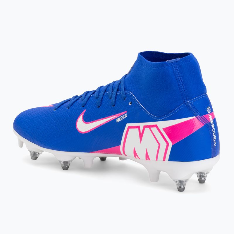Кросівки футбольні чоловічі Nike Mercurial Superfly 10 Academy SG-Pro racer blue/white 3