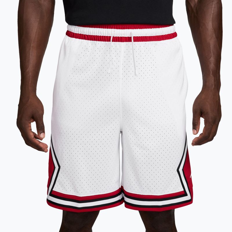 Шорти баскетбольні чоловічі Jordan Sport Dri-FIT 9" Diamond white/gym red/white