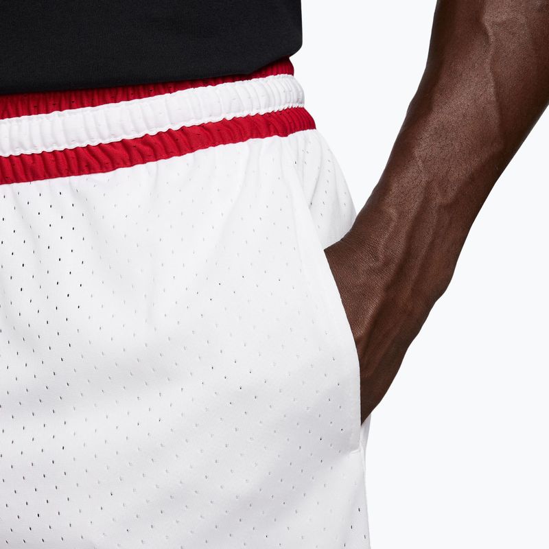 Шорти баскетбольні чоловічі Jordan Sport Dri-FIT 9" Diamond white/gym red/white 4