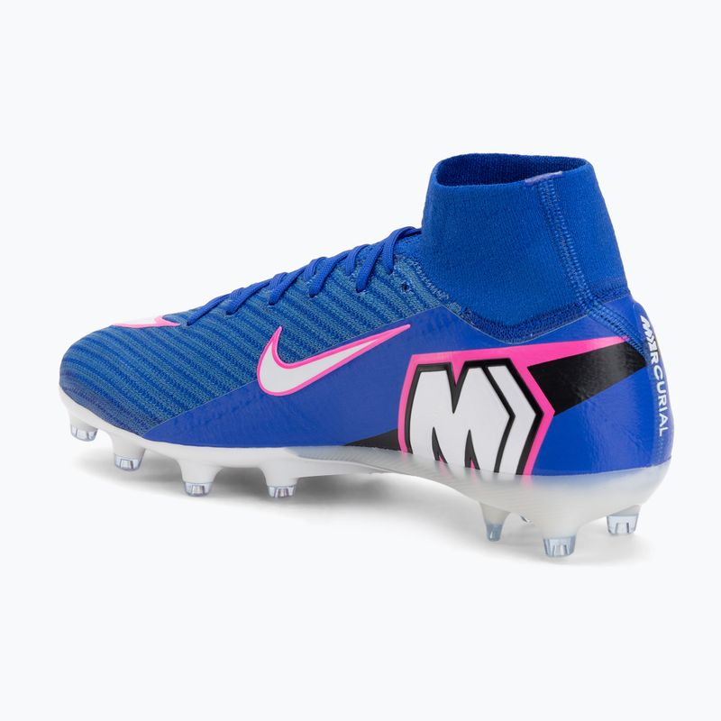 Кросівки футбольні чоловічі Nike Mercurial Superfly 10 Elite AG-Pro racer blue/white 3