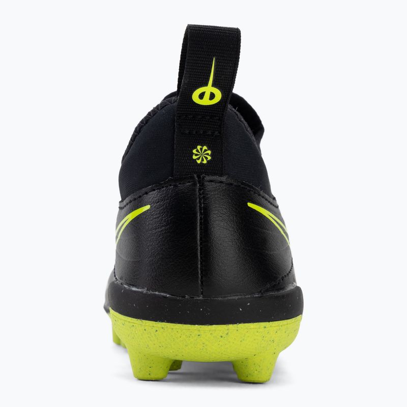 Кросівки футбольні дитячі Nike Tiempo Maestro Flex Jr FG/MG PS black/volt/black 6