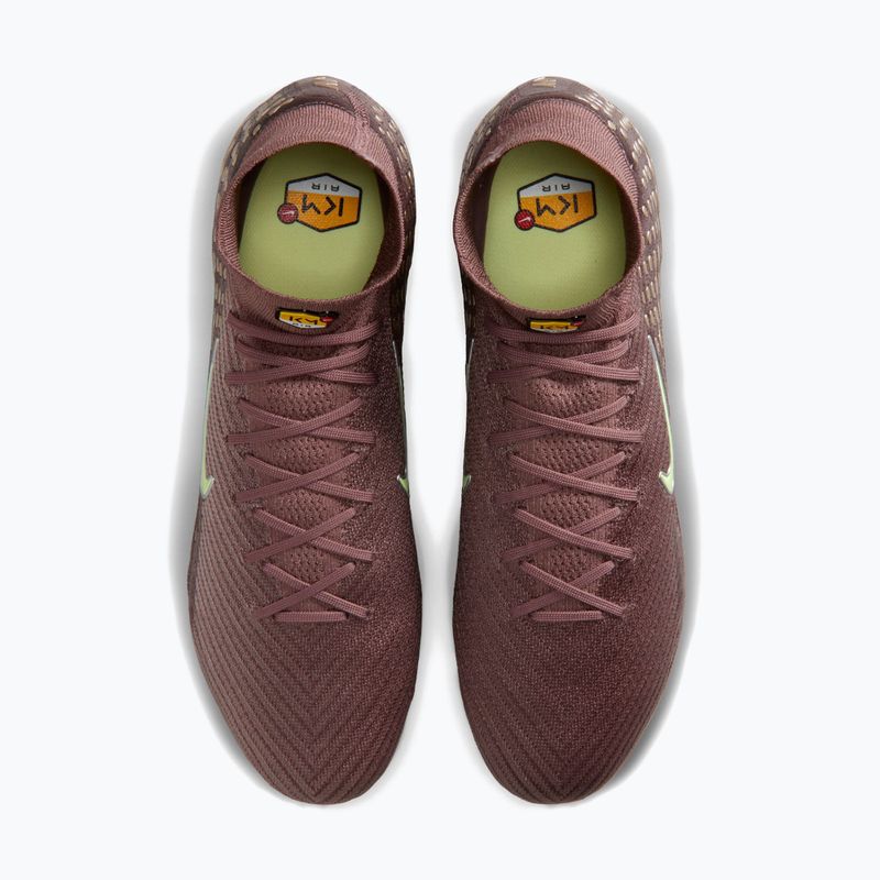 Кросівки футбольні чоловічі Nike Mercurial Superfly 10 Elite Kylian Mbappé FG plum eclipse/metallic silver 5