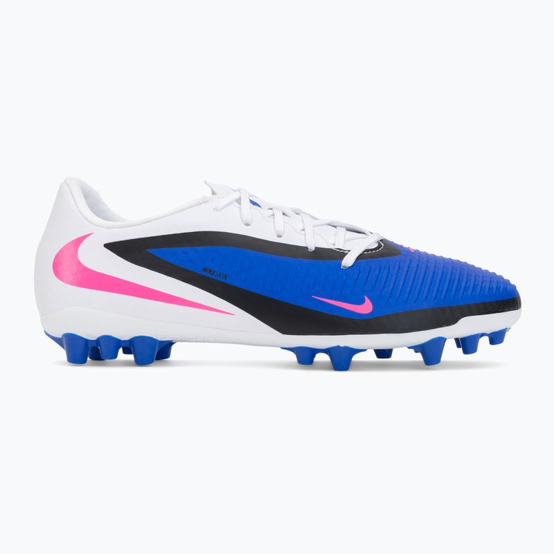 Кросівки футбольні чоловічі Nike Phantom 6 Low Academy AG racer blue/white/pink blast 2