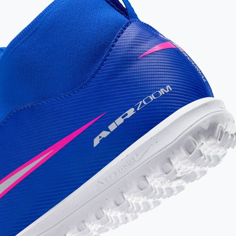 Кросівки футбольні дитячі Nike Mercurial Superfly 10 Academy TF racer blue/white 10