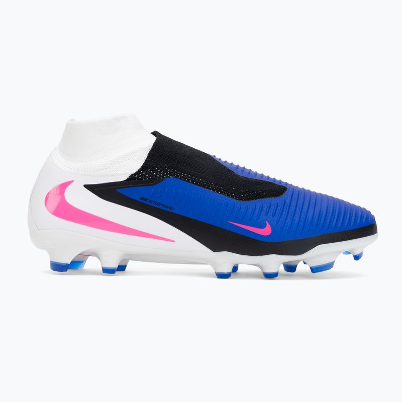 Кросівки футбольні чоловічі Nike Phantom 6 High Pro FG racer blue/white/pink blast 2