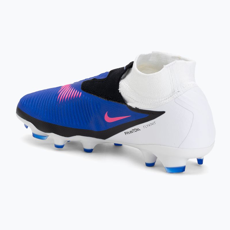 Кросівки футбольні чоловічі Nike Phantom 6 High Pro FG racer blue/white/pink blast 3