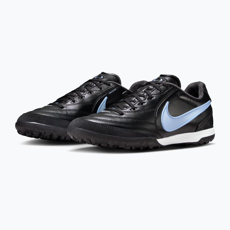 Кросівки футбольні чоловічі Nike Tiempo Ligera Pro TF black/ice blue/obsidian 10