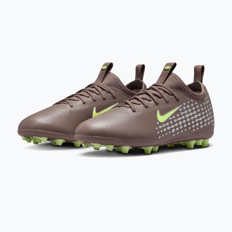 Кросівки футбольні дитячі Nike Zoom Vapor 16 Academy Kylian Mbappe Jr AG plum eclipse/metallic silver 3
