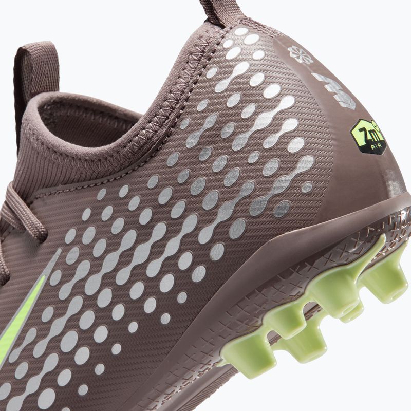 Кросівки футбольні дитячі Nike Zoom Vapor 16 Academy Kylian Mbappe Jr AG plum eclipse/metallic silver 6