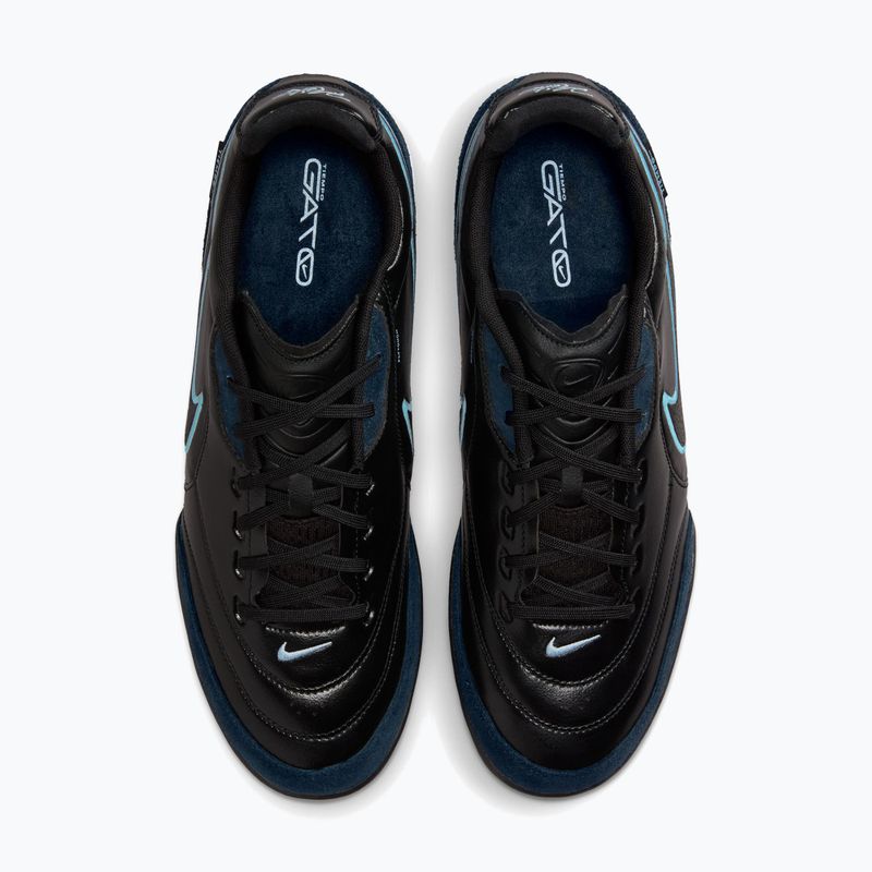 Кросівки футбольні чоловічі Nike Streetgato black/ice blue/obsidian 5