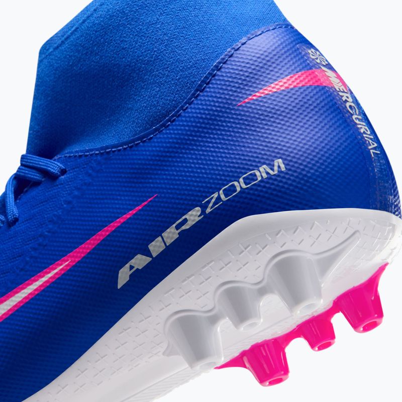 Кросівки футбольні чоловічі Nike Mercurial Superfly 10 Academy AG racer blue/white 8