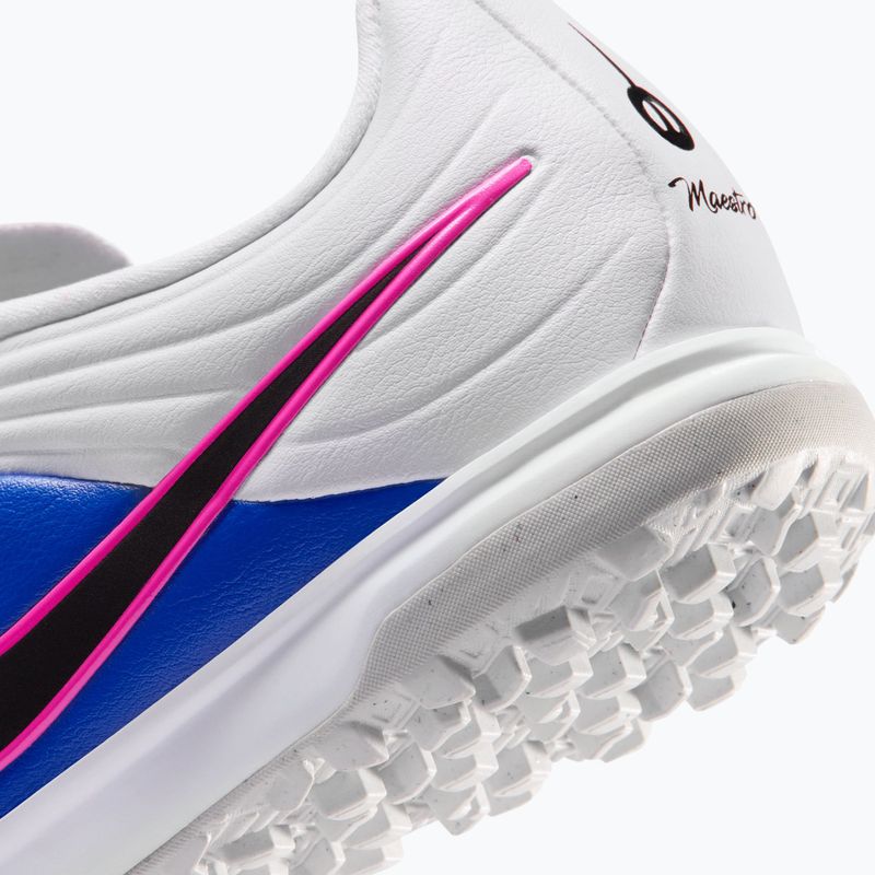 Кросівки футбольні дитячі Nike Tiempo Maestro Academy Jr TF white/racer blue/pink blast/black 9