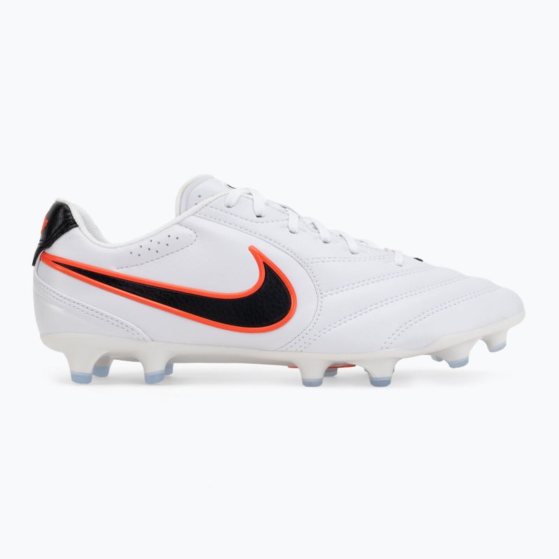 Кросівки футбольні чоловічі Nike Tiempo Ligera Pro FG white/bright crimson/black 2