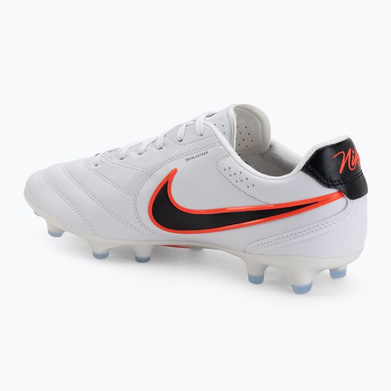 Кросівки футбольні чоловічі Nike Tiempo Ligera Pro FG white/bright crimson/black 3